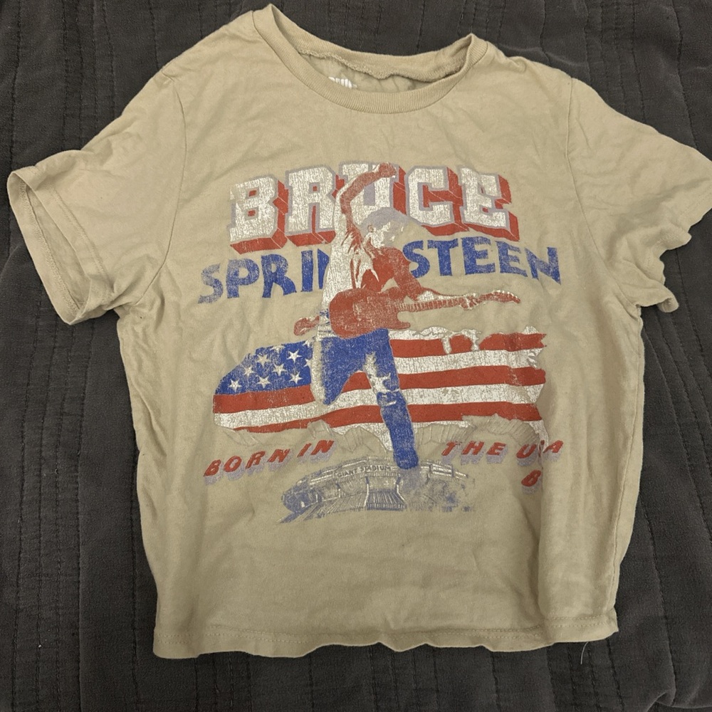 Bruce Springsteen Graphic Tee - Tan